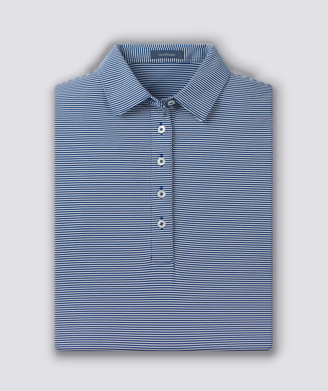 Turtleson Women's Polo - Cara Stripe Navy