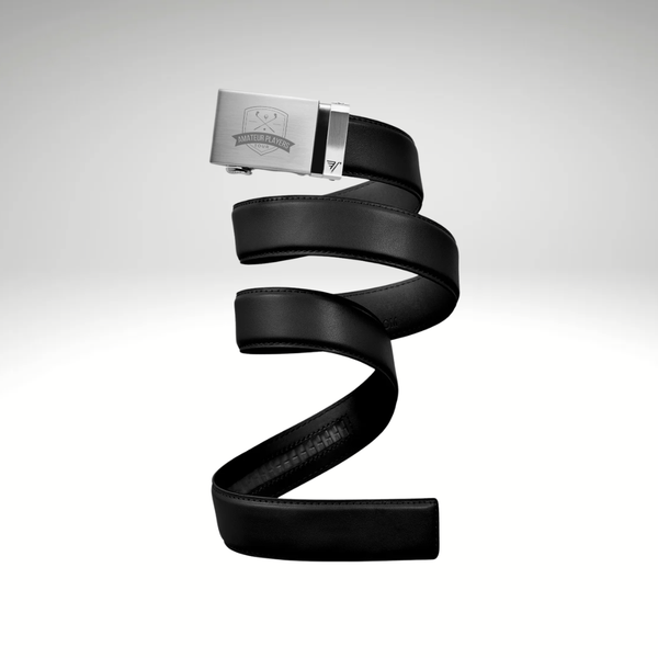 Mission Belt 40mm Steel Black Leather XL (up to 42")