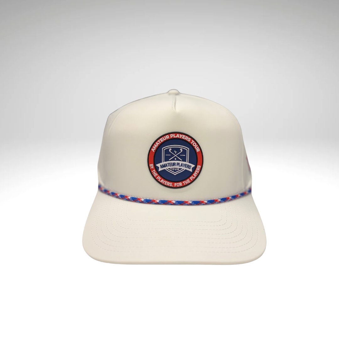 Branded Bills Bare Curved 5 Panel Rope Hat - Circle APT Logo