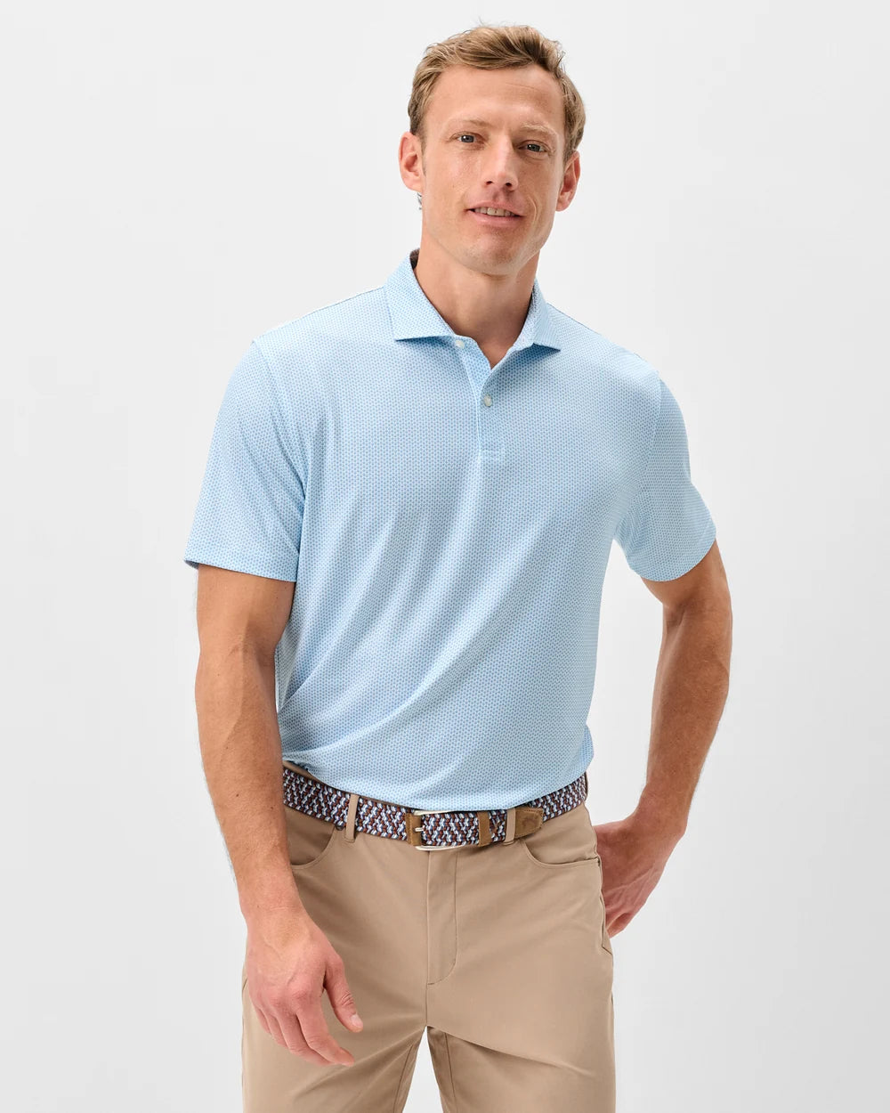 Johnnie-O Performance Jersey Polo - Darts - Cabana Blue