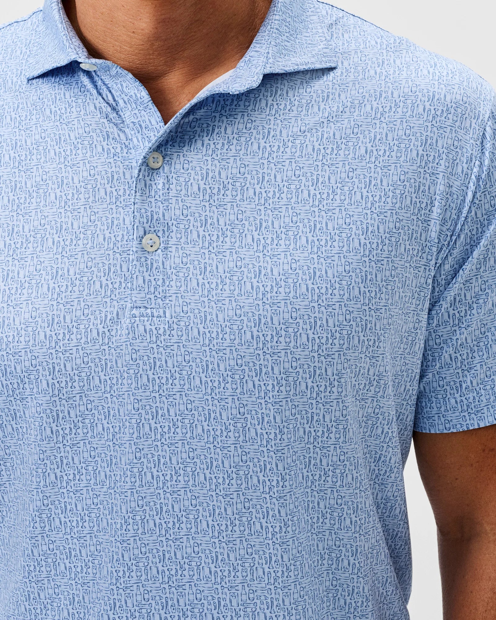 Johnnie-O Performance Featherweight Polo - Popping Tops in Kona