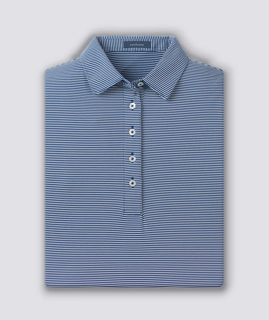Turtleson Women's Polo - Cara Stripe Navy
