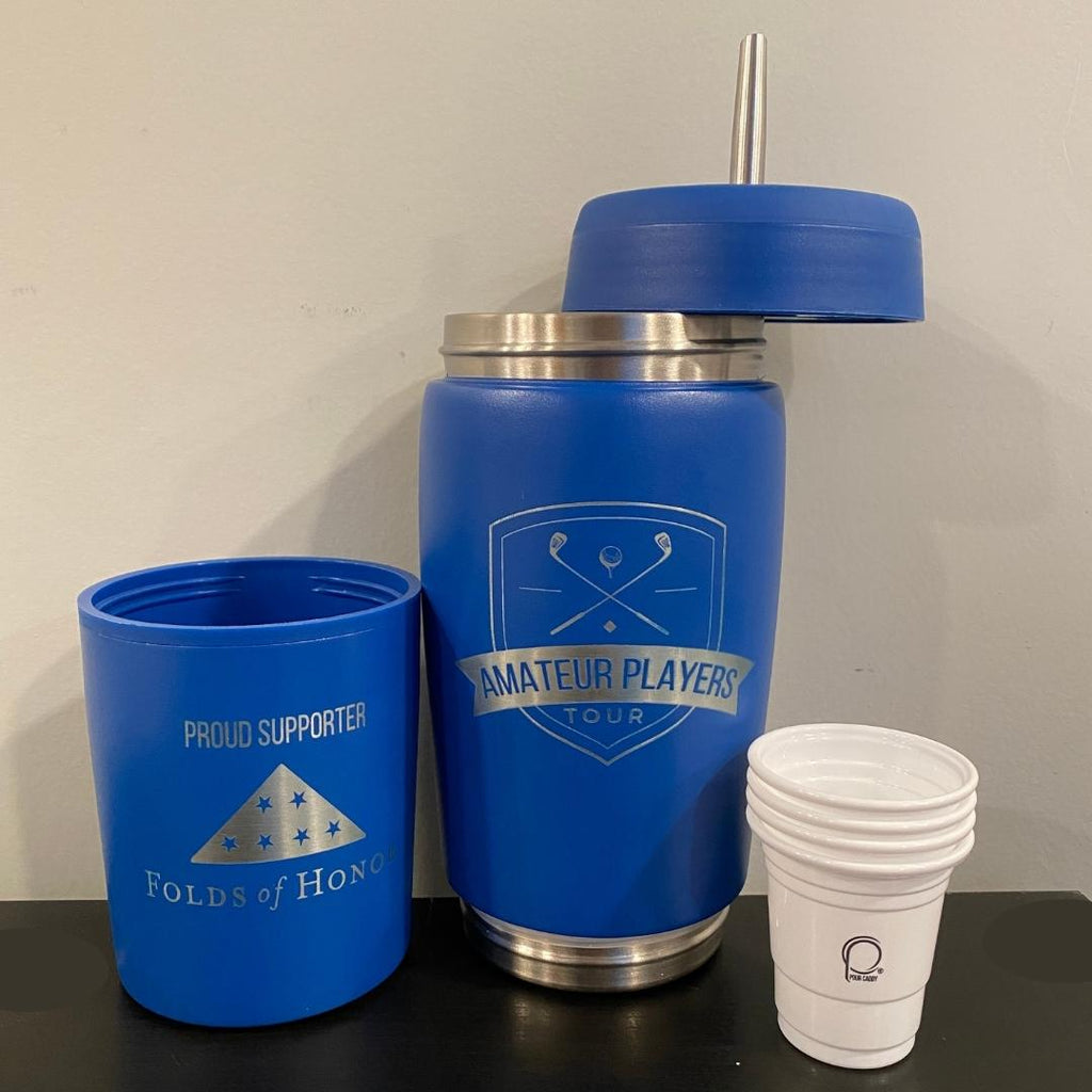 Blue Pour Caddy - Supporting Folds of Honor